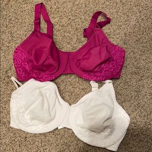 Set of Two Olga bras- size 36 DD.